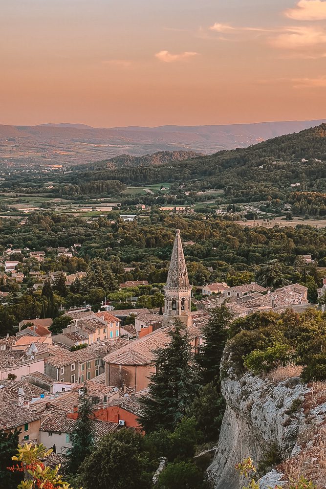 Provence Itinerary, Saint-Saturnin-les-Apt at sunset, by Dancing the Earth