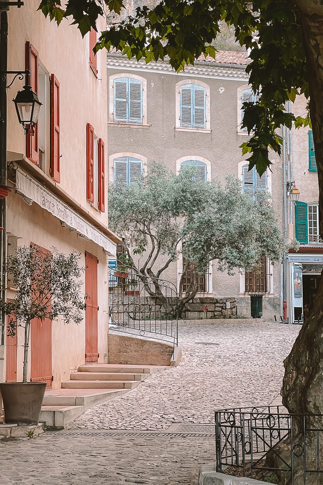 Provence, Moustiers-Sainte-Marie, cobblestone street, by Dancing the Earth