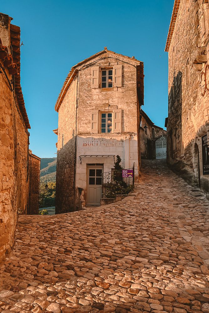 Provence Ultimate Itinerary, Lacoste boulangerie at sunrise, by Dancing the Earth