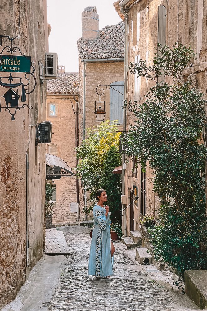 Provence villages, Gordes cobblestone street, by Dancing the Earth