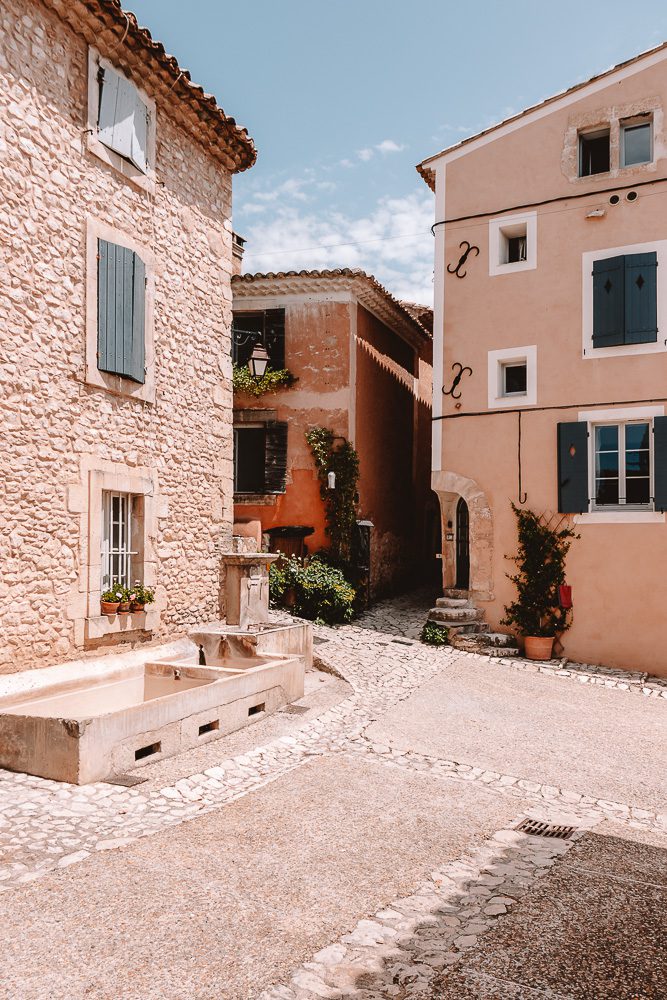Provence villages, Joucas fountain, by Dancing the Earth