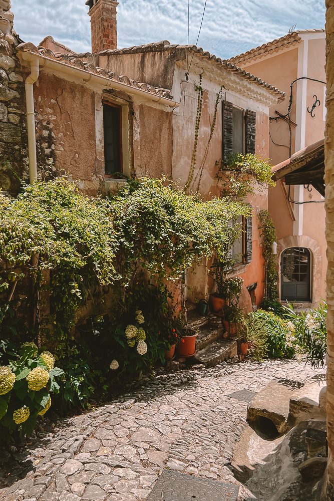 Provence villages, Joucas cobblestone street, by Dancing the Earth