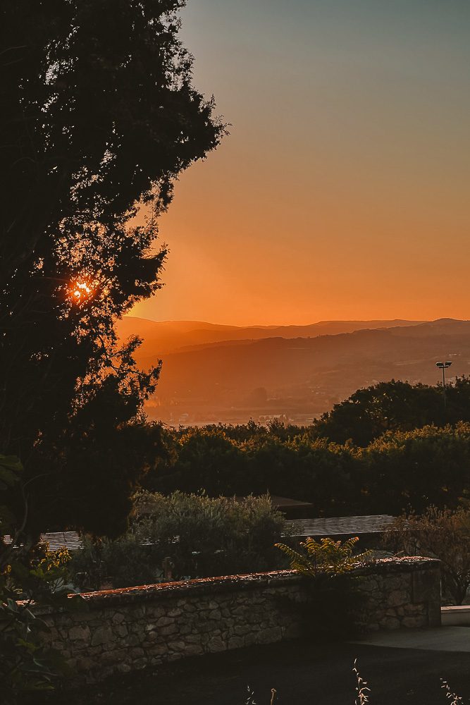 Provence villages, Lacoste sunrise over the Luberon, by Dancing the Earth