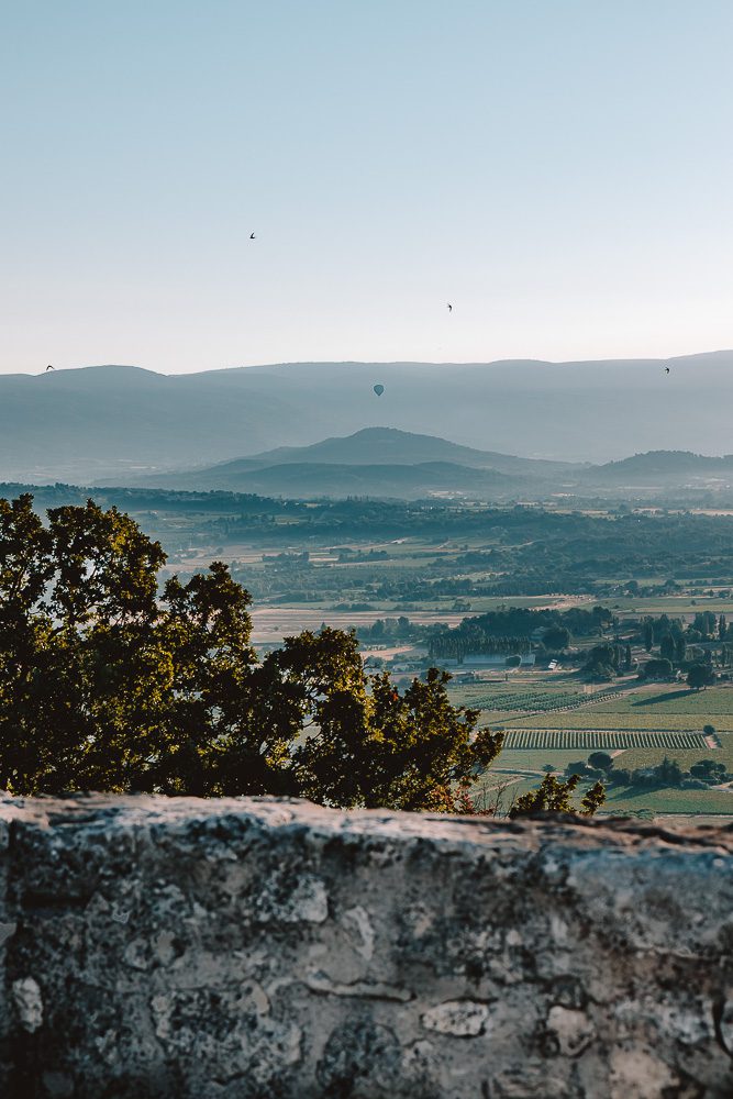 Provence villages, Luberon view from Lacoste, by Dancing the Earth