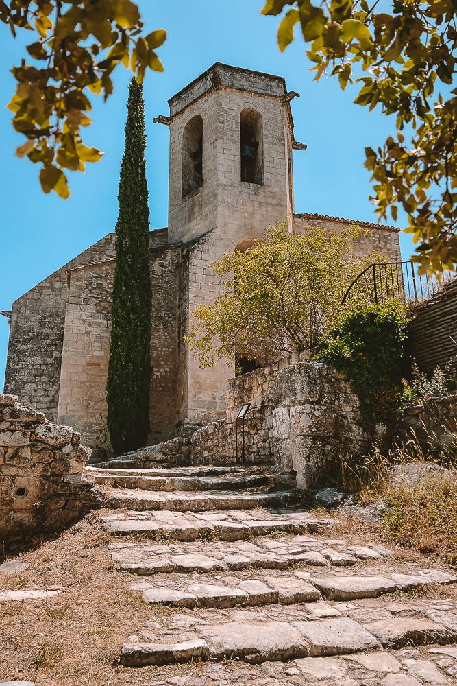 Provence villages, Oppède-le-vieux, Notre-Dame d'Alydon church, by Dancing the Earth