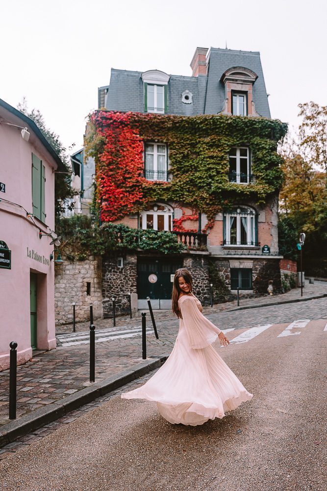 Autumn in Paris, Ivy house in Montmartre, by Dancing the Earth