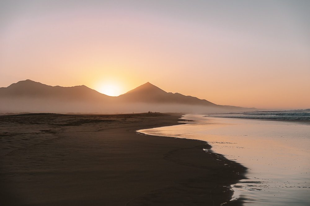 Fuerteventura, playa de Cofete at sunset, by Dancing the Earth