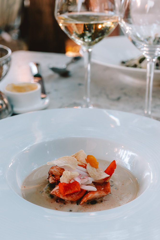 Le Petit Henri, starter, lobster, by Dancing the Earth