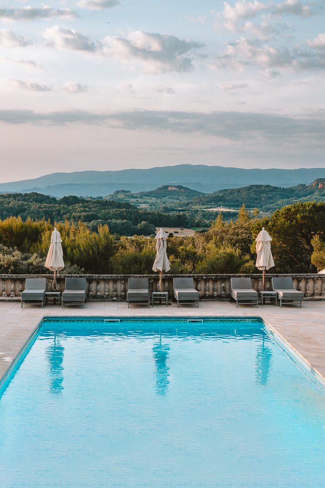 Le Phebus hotel, pool at sunrise, by Dancing the Earth