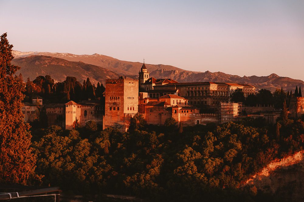 Granada Alhambra from Mirador San Nicolas, the red fortress, by Dancing the Earth
