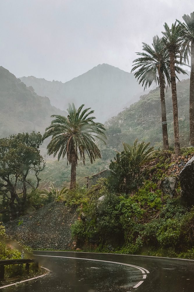 La Gomera Vallehermoso rain, by Dancing the Earth