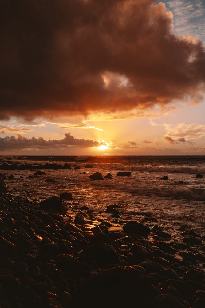 Playa del Ingles sunset rocks, by Dancing the Earth