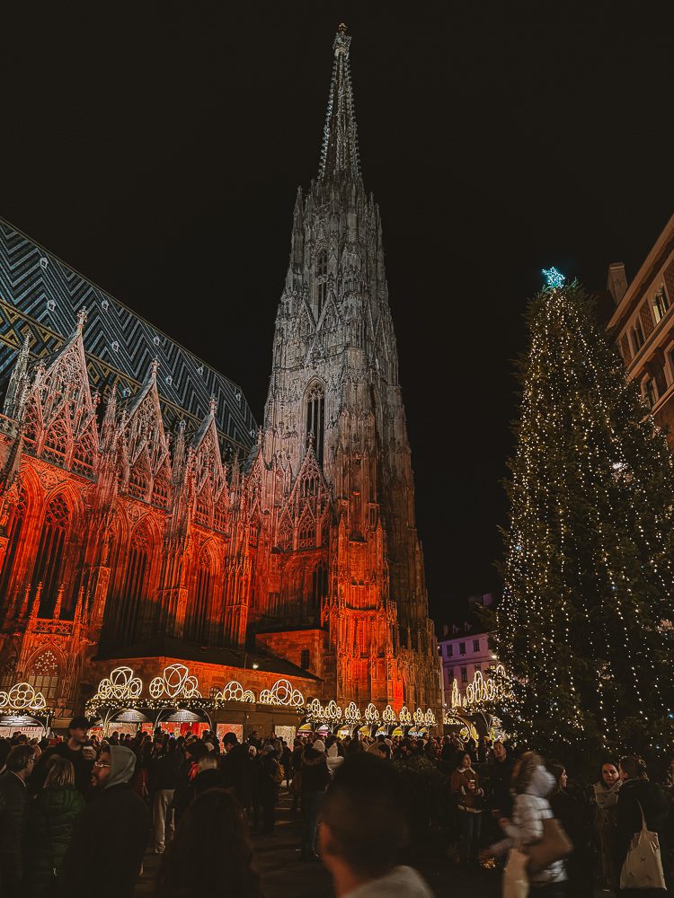 Vienna, Stephansdom by night, by Dancing the Earth