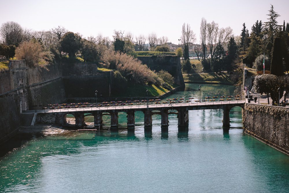 Venetian Fortresses, Peschiera del Garda, Porta Brescia view from fortifications, by Dancing the Earth